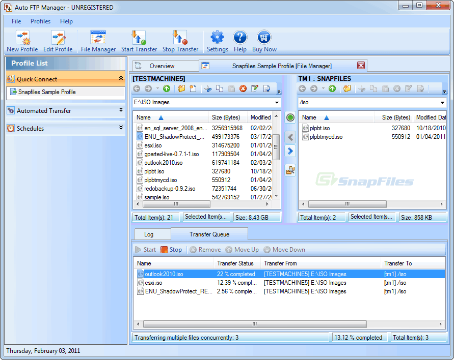 Ftp manager